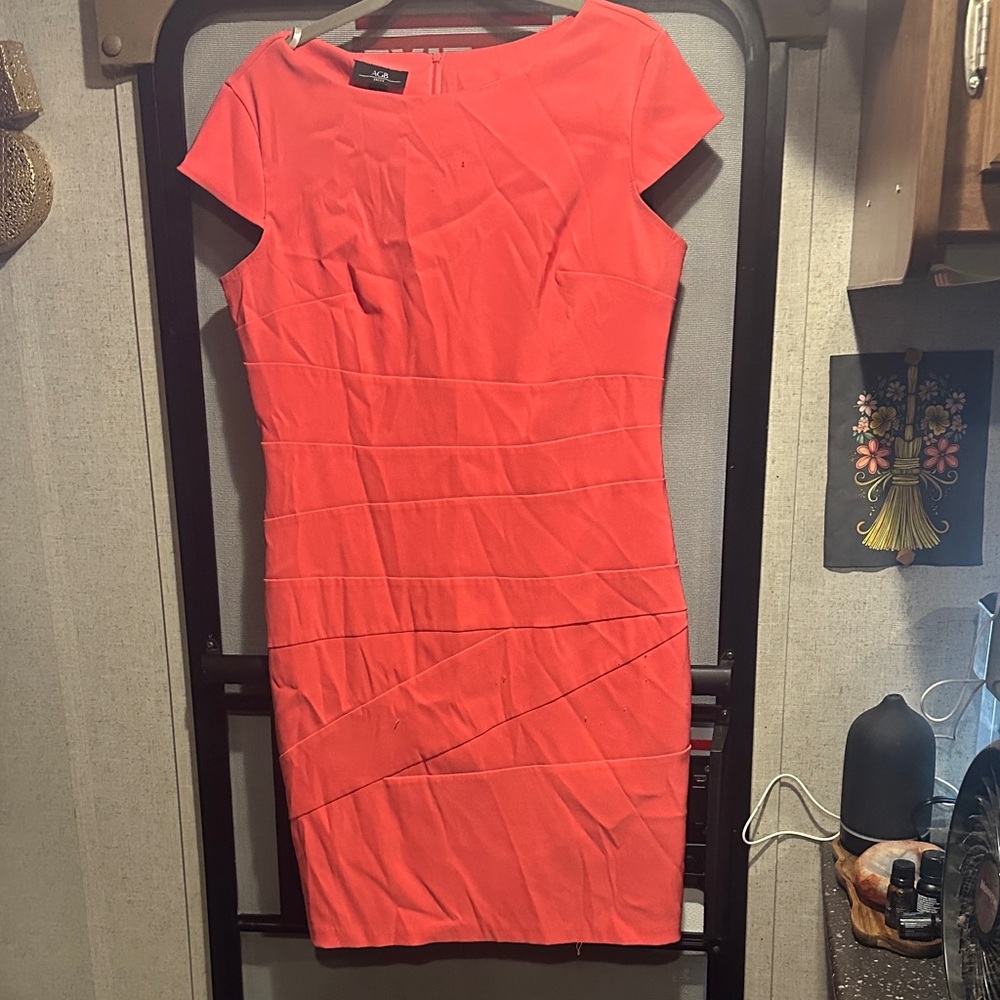 Calvin Klein Vibrant Coral Mini Dress